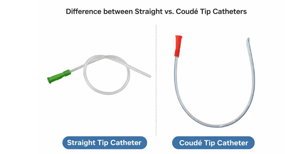 Straight vs. Coudé Tip Catheters